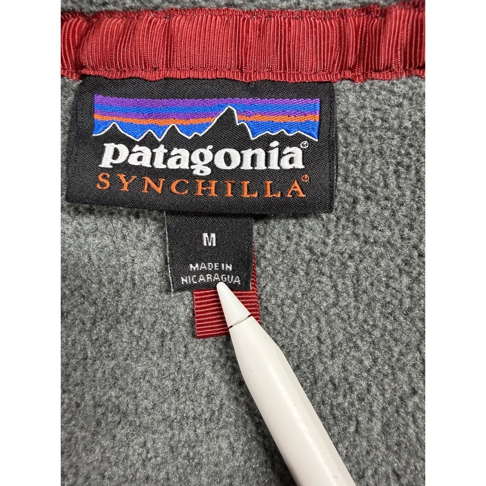 Patagonia Synchilla Snap-T Fleece M Gray Turquoise - Picture 6 of 10